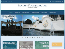 Tablet Screenshot of fantasyfountains.com